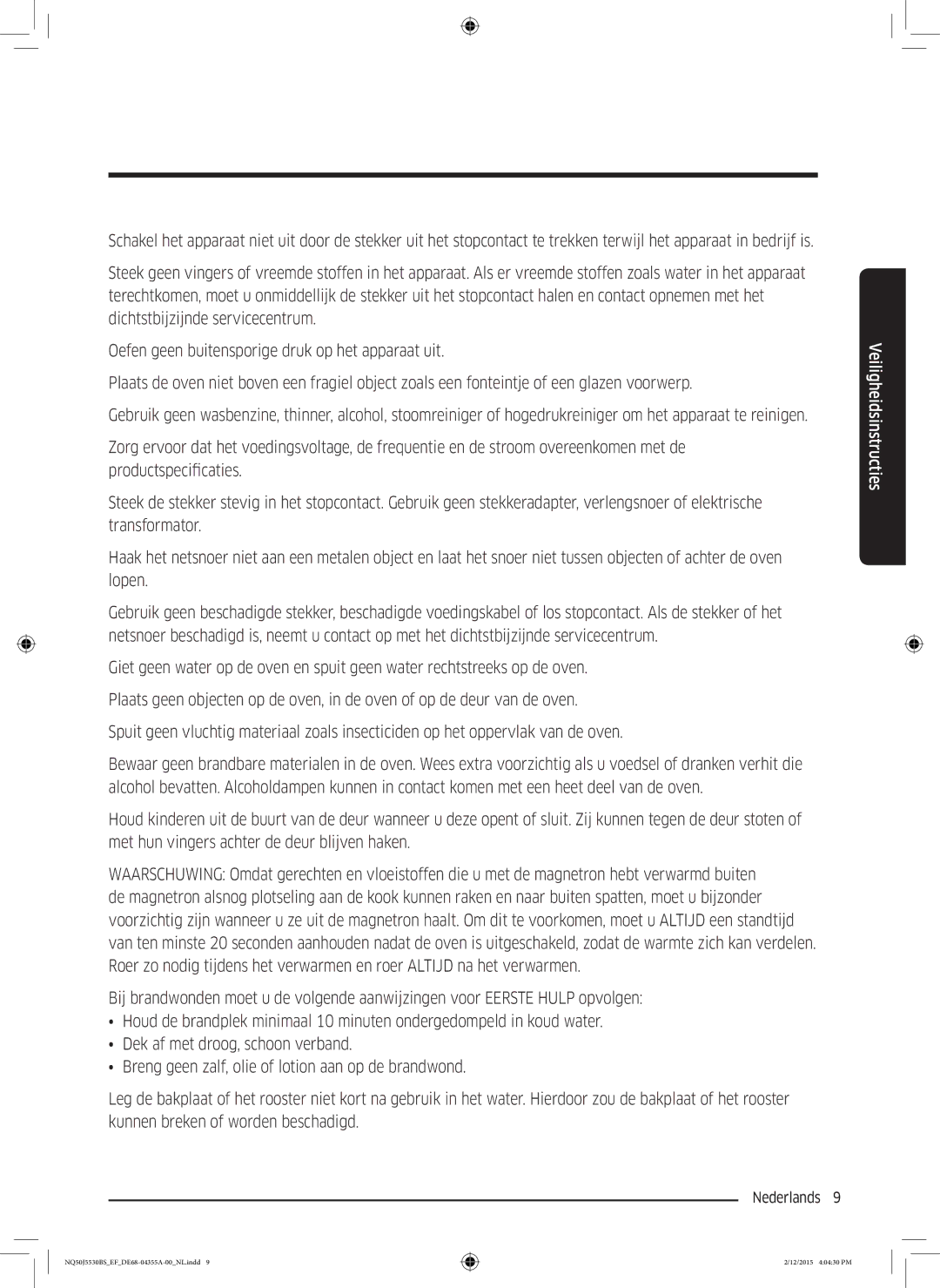 Samsung NQ50J5530BS/EF manual Nederlands  